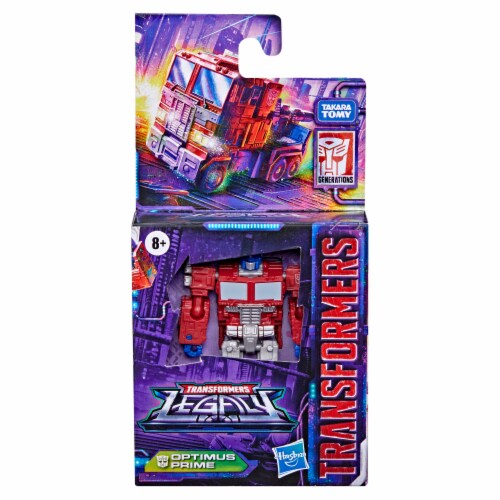Transformers Generations Legacy Core Optimus Prime Perspective: back