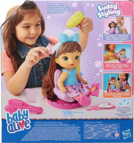Baby Alive Sudsy Styling Baby Doll Perspective: back