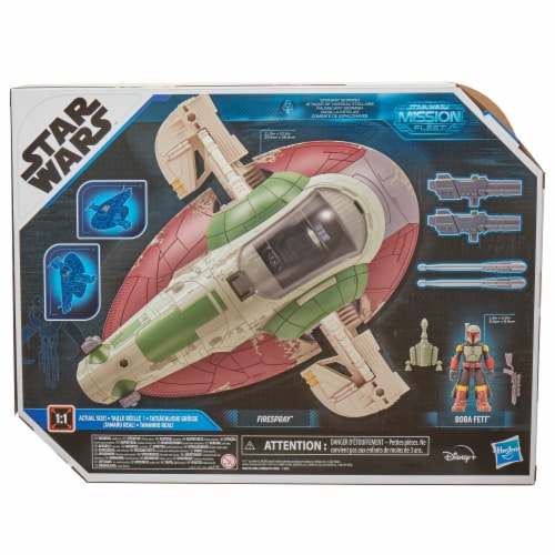 Hasbro Disney+ Star Wars™ Mission Fleet Firespray™ Boba Fett™ Perspective: back