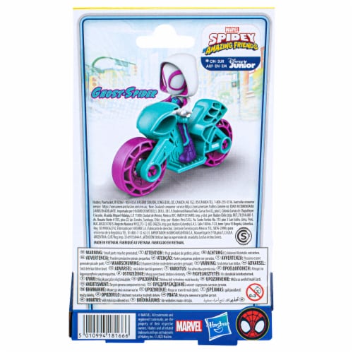 Hasbro Spidey and His Amazing Friends Ghost-Spider Figure and Vehicle Perspective: back