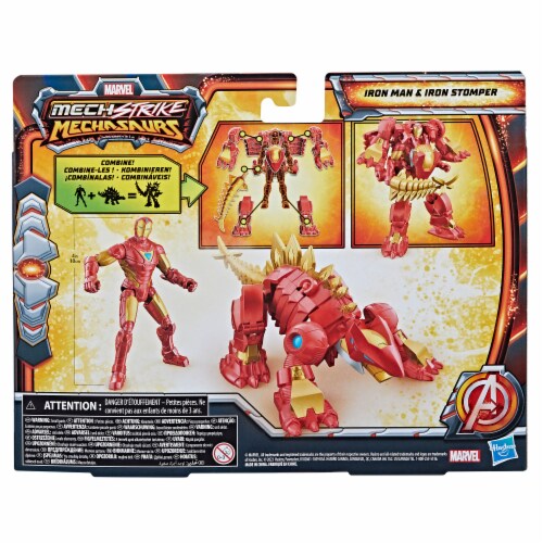 Marvel Mech Strike Mechasaurs Iron Man Perspective: back