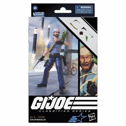 Hasbro F7462 6 inch G.I. Joe Classified Series Shipwreck, 70 Action Figure Perspective: back
