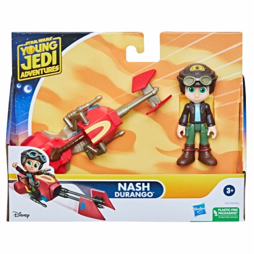 Hasbro Star Wars Nash Durango & Speeder Bike Figures Perspective: back
