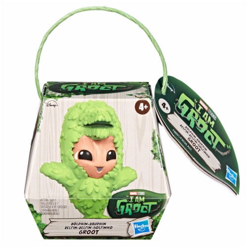 Marvel I Am Groot Dolphin Groot Toy Perspective: back