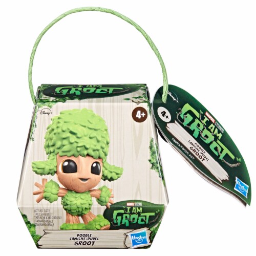 Marvel I Am Groot Poodle Groot Toy Perspective: back