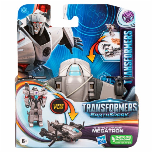 Transformers EarthSpark 1-Step Flip Changer Megatron Action Figure Perspective: back