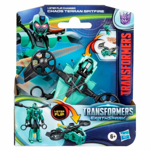 Transformers EarthSpark Step Flip Changer Chaos Terran Spitfire Perspective: back