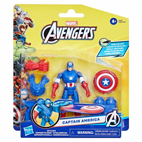 Marvel Avengers Epic Hero Series Battle Gear Captain America Perspective: back
