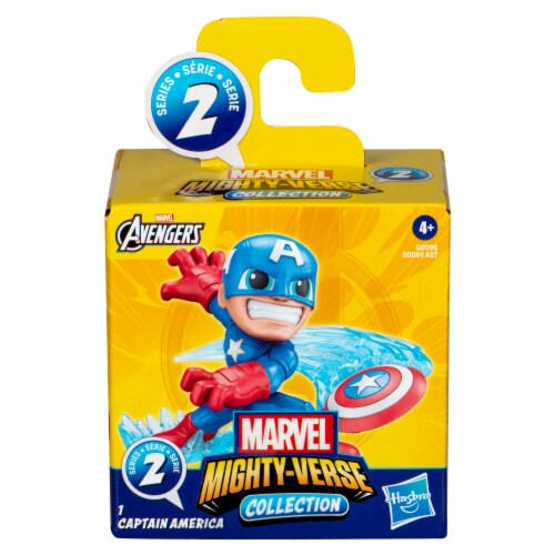 Marvel Avengers Mighty-Verse Collection Series 2 Captain America Action Figure Perspective: back