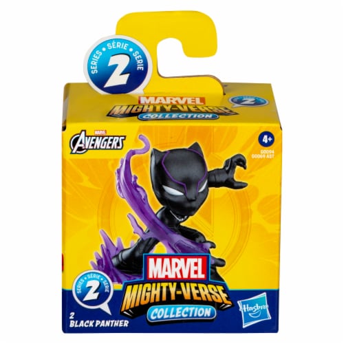 Marvel Avengers Mighty-Verse Collection Series 2 Black Panther Action Figure Perspective: back