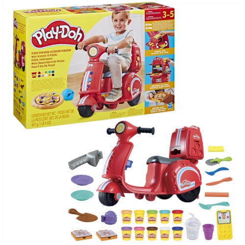 Play-Doh Pizza Delivery Scooter Playset Perspective: back
