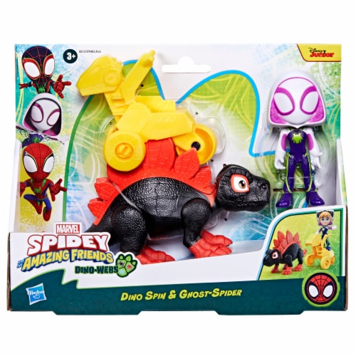 Marvel Spidey and His Amazing Friends Dino-Webs Ghost & Rhino Dino Perspective: back