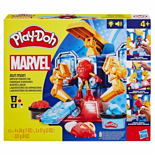 Hasbro Play-Doh Marvel Iron Man Armor Maker Lab Playset Perspective: back