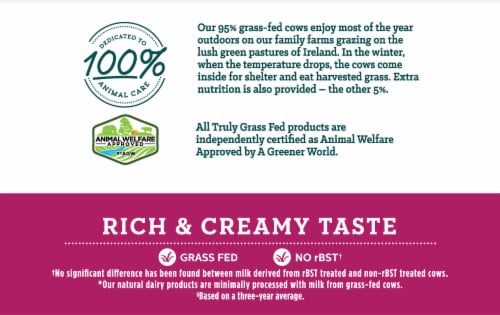 Truly Grass Fed™ Unsalted Natural Creamy Butter Perspective: back