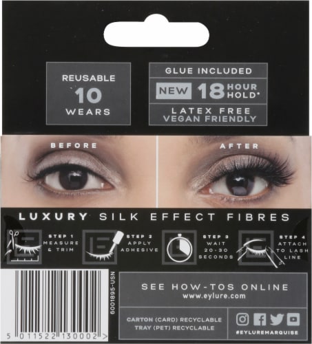 Eyelure Luxe Silk Marquise Lashes Perspective: back