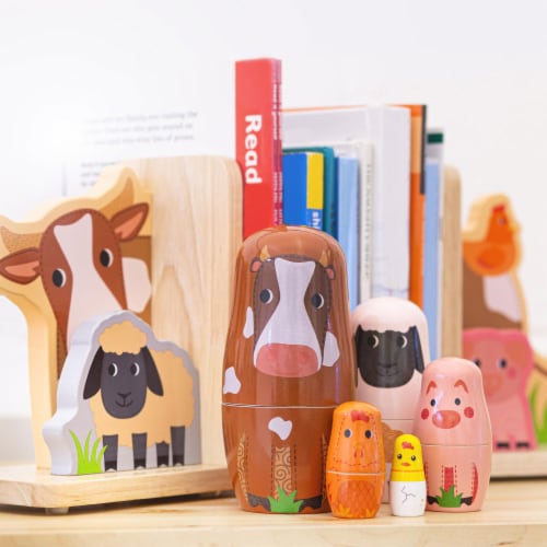 Tidlo, Farm Animal Russian Dolls Perspective: back