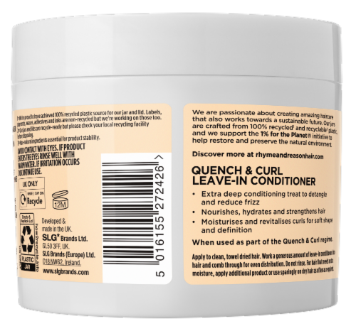 Rhyme & Reason™ Quench & Curl Leave-In Conditioner Perspective: back