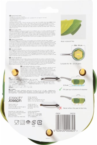 Joseph Joseph Bloom Folding Steamer Basket - Green/Yellow Perspective: back