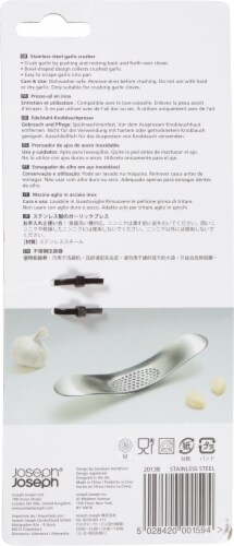 Joseph Joseph® Rocker™ Stainless Steel Garlic Press, Mincer and Crusher Perspective: back