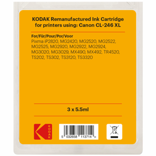 KODAK Compatible Ink Cartridge Replacement for CL-246XL Color Perspective: back