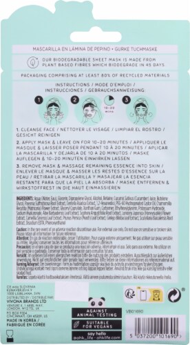 Oh K! Cucumber Sheet Mask Perspective: back