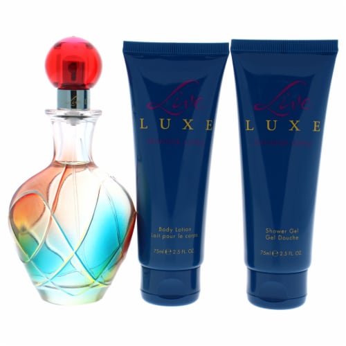Live Luxe by Jennifer Lopez for Women - 3 Pc Gift Set 3.4oz EDP Spray, 2.5oz Shower Gel, Perspective: back