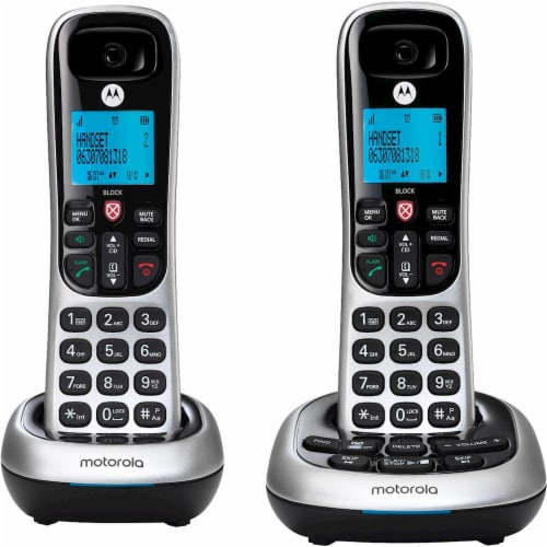 Motorola CD4012 Cordless Telephone - 2 Handsets Perspective: back