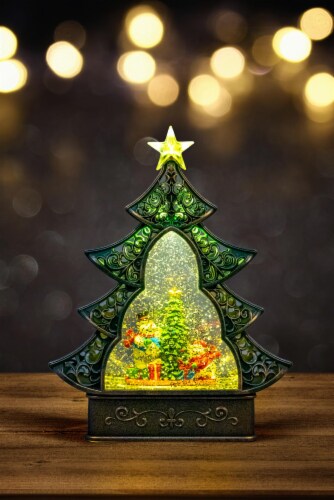 Christmas Tree Light Up Nativity Water Snow Globe 25 Fry s Food