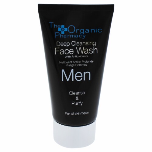 Men Deep Cleansing Face Wash by The Organic Pharmacy for Men - 2.5 oz Cleanser Perspective: back