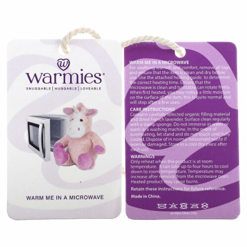 Warmies® Unicorn Microwavable Plush - Pink Perspective: back