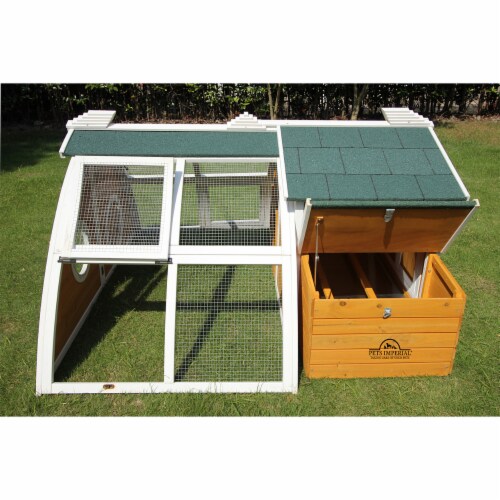 Pets Imperial Green Ritz Chicken Coop Hen House Poultry Nest Box Ark Rabbit Hutch Run 1 unit Food 4 Less