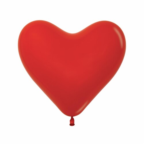 100 pcs Latex Hearts Shaped Red Balloons for Valentine anniversary celebrations Perspective: back