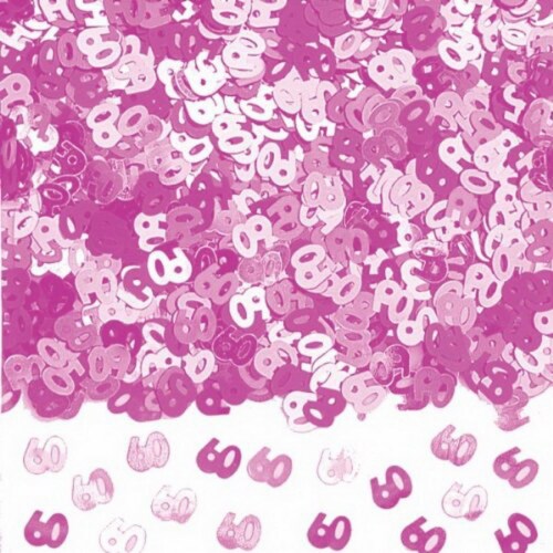 HAPPY BIRTHDAY PINK GLITZ TABLE CONFETTI 
