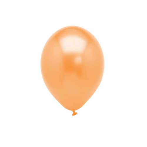 100 pcs 12  Metallic Orange Colour Latex balloons birthday party celebrations Plain Perspective: back