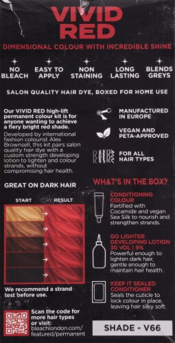 Bleach London Semi Permanent Color - Vivid Red Perspective: back