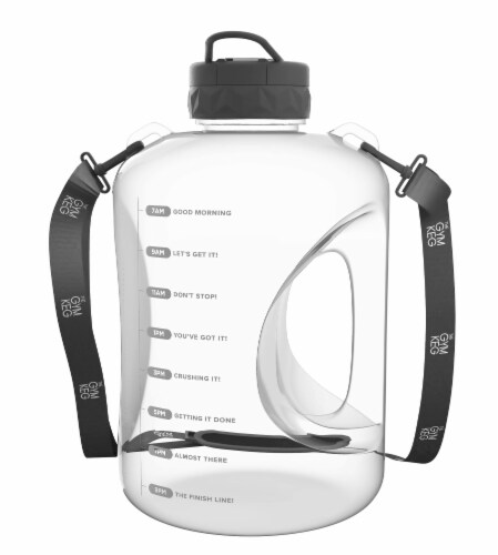 Bluewave Lifestyle BPA Free 1 Gallon Square Water Bottle with 48