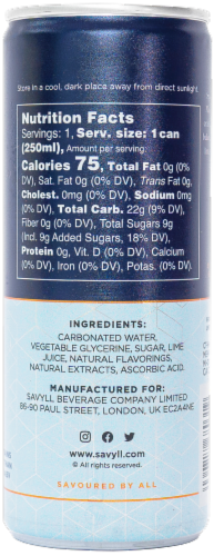 Savyll® Non-Alcoholic Moscow Mule Flavored Sparkling Cocktail Perspective: back