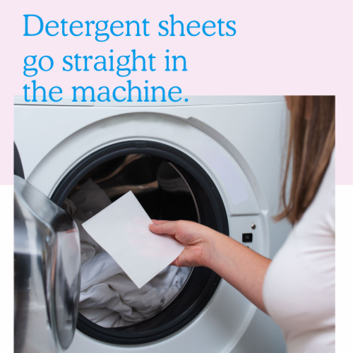 Serious Soaps Laundry Sheets - Zero-Waste Laundry Detergent Sheets - Pack of 50 Sheets Perspective: back
