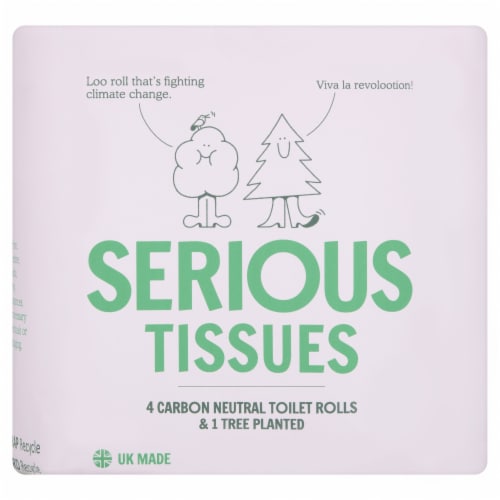 Serious Tissues, Carbon Neutral Toilet Roll Perspective: back
