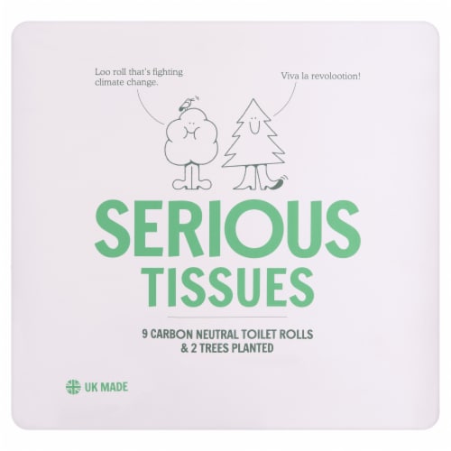 Serious Tissues, Carbon Neutral Toilet Roll Perspective: back