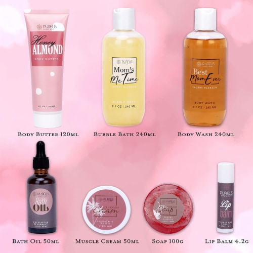 Bath Spa Gift Basket for Mom! Mothers Day Gift Basket For Mom. Perspective: back