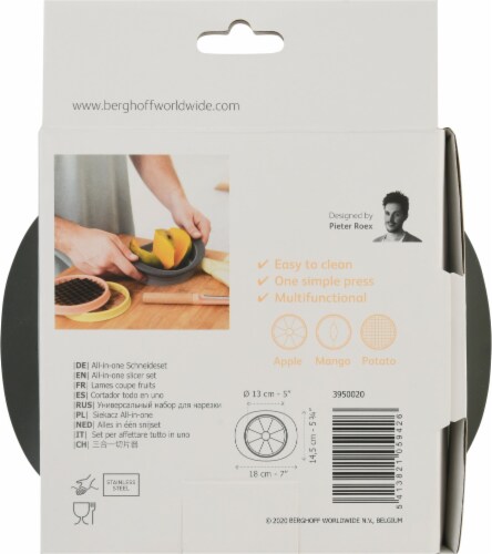 BergHOFF Leo Stainless Steel All-in-One Slicer Set - 4 Piece Perspective: back