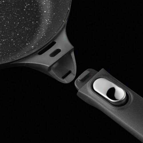 BergHOFF GEM 8-Inch Non-stick Fry Pan, Detachable Handle, Black Perspective: back