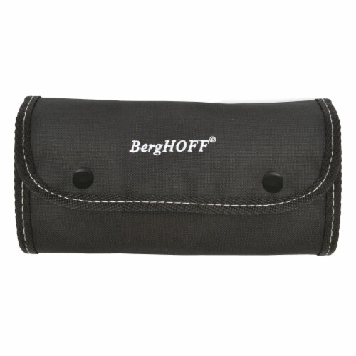 BergHOFF Essentials Stainless Steel Garnishing Tool Set & Case - Black/Silver Perspective: back