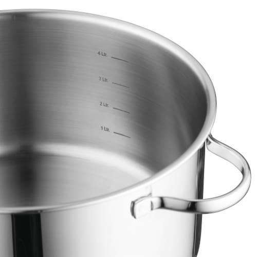 BergHOFF Comfort 10-Inch 18/10 Stainless Steel Stockpot 7.2Qt., Glass Lid Perspective: back