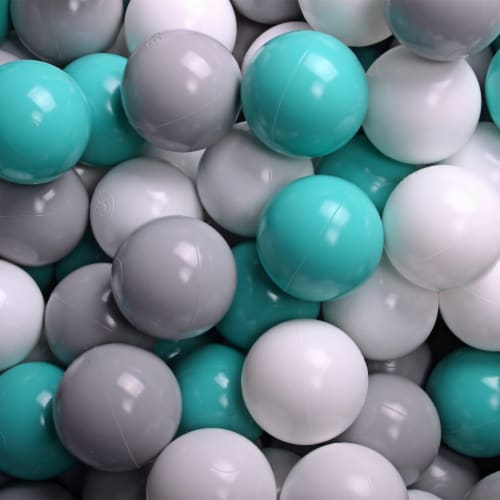 MeowBaby Large Round 35 x 11.5 Inch Baby Foam Ball Pit with 200 2.75 Inch Balls Perspective: back