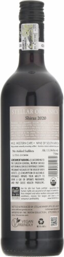 Stellar® Organics Shiraz South Africa Red Wine Perspective: back
