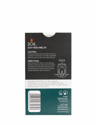SOiL Soy Wax Melts - Spice Blend 6 Pack Perspective: back