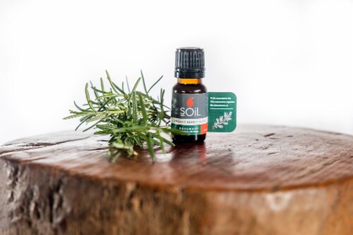 SOiL Organic Rosemary Essential Oil (Rosemarinus Officinalis) 10ml Perspective: back