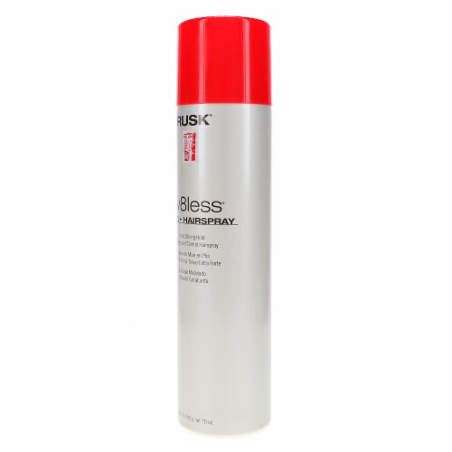 Rusk W8less Plus Extra Strong Hairspray 10 oz Perspective: back